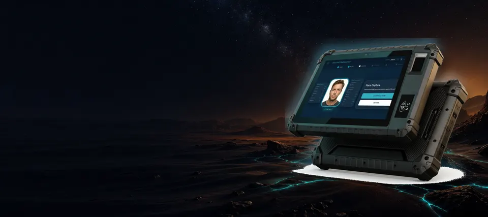 COMET-30 rugged biometric tablet ready for field enrolment