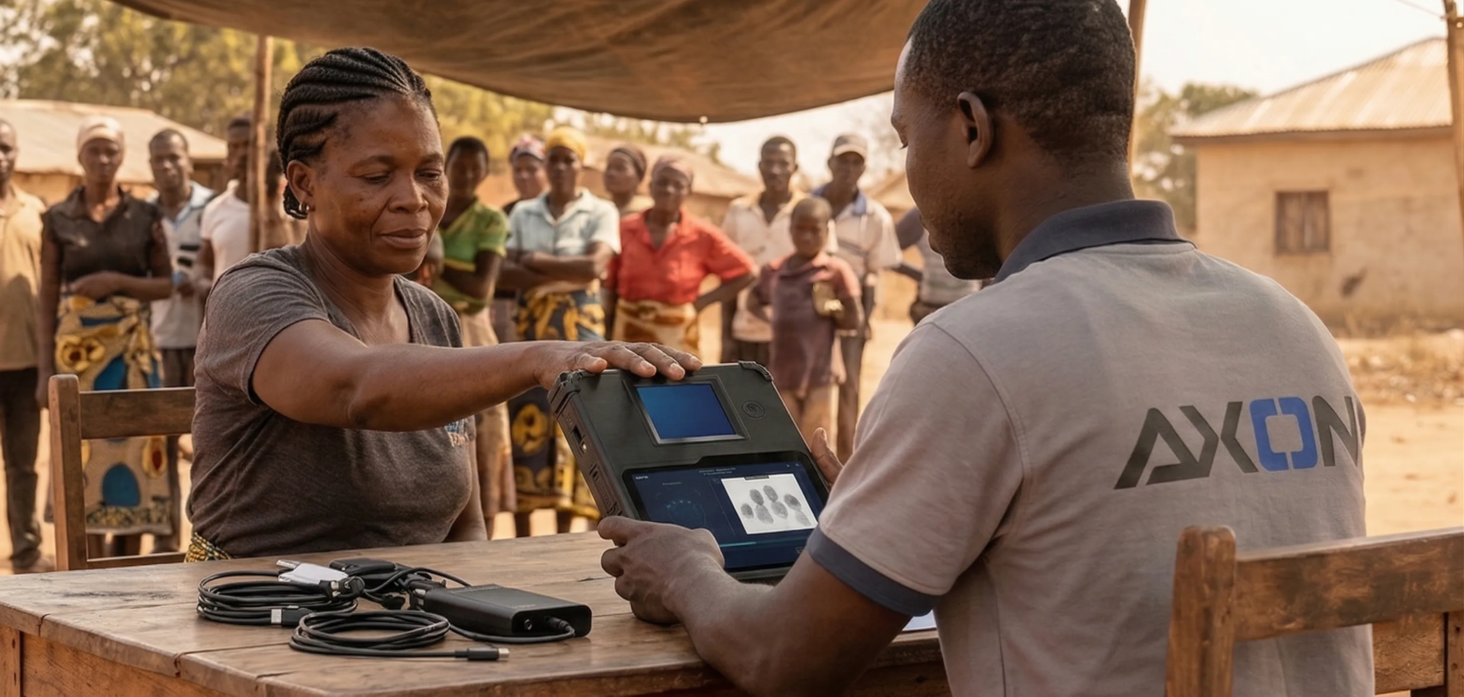 Field fingerprint enrolment using a rugged biometric capture device